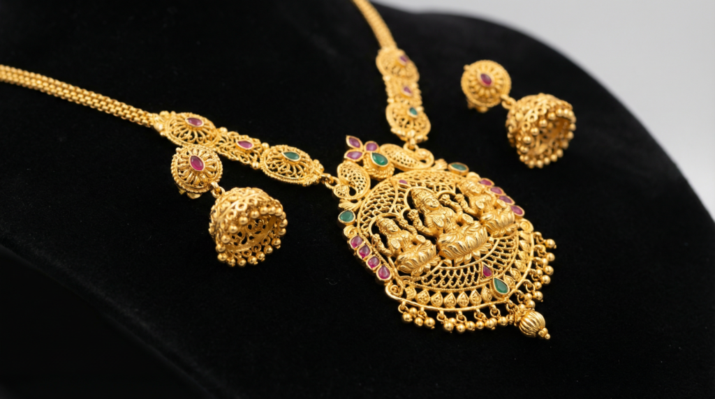 one gram gold jewellery in begum bazar