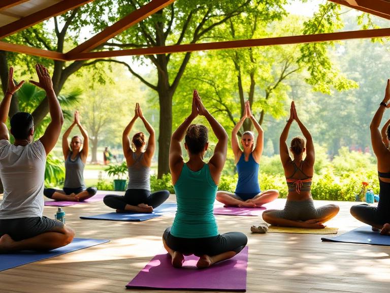 Outdoor Beach Yoga in Chennai